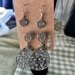 925 silver Marcasite Earrings and Dangle Earrings